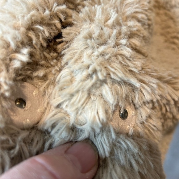 008. Kenneth Cole Faux Fur Coat Tan/Cream Size Small - Picture 4 of 6